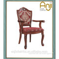 Wooden dining chair with fabric